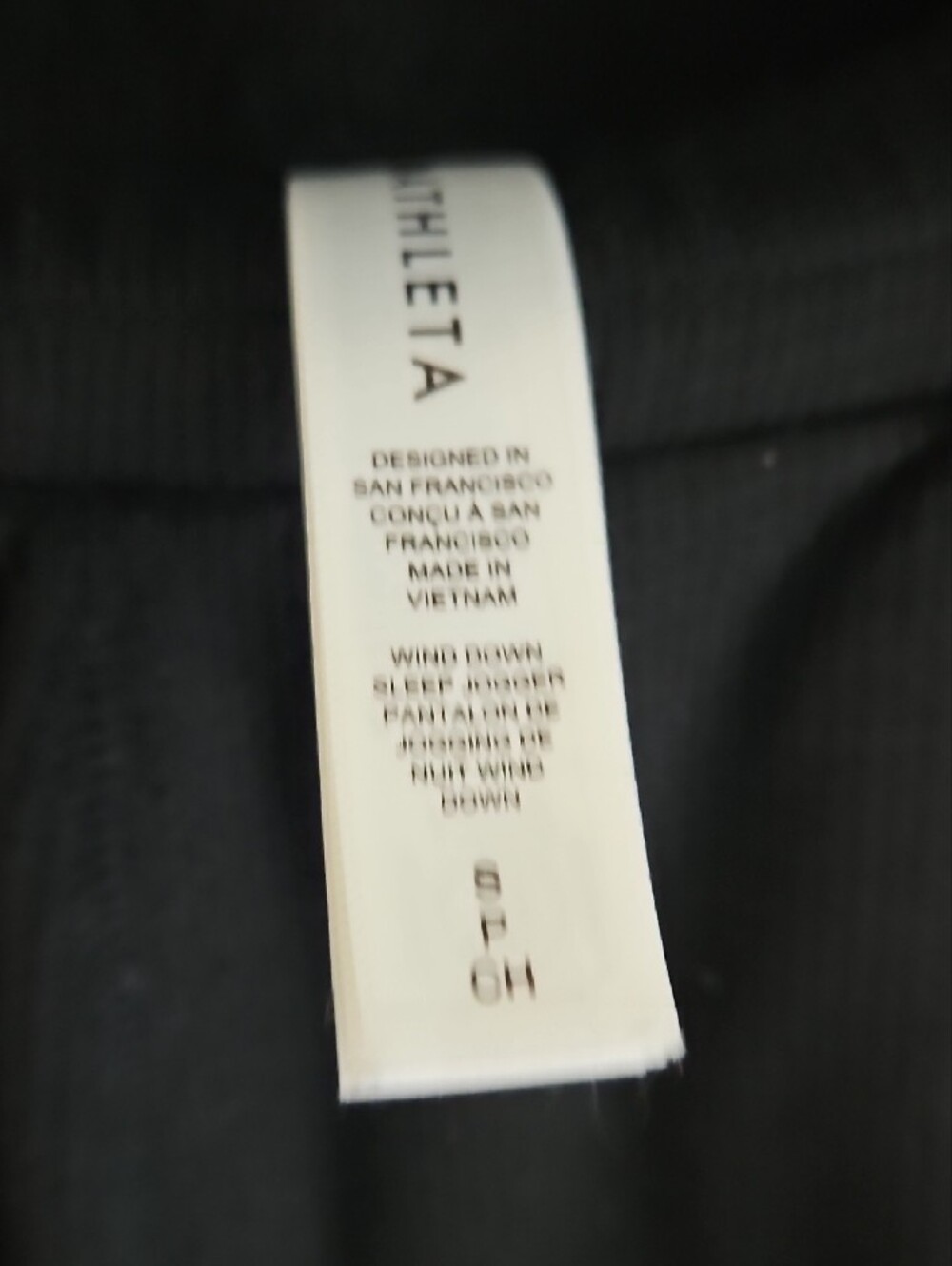 Athleta Black Henley Long-Sleeve Jumpsuit - Picture 3 of 3